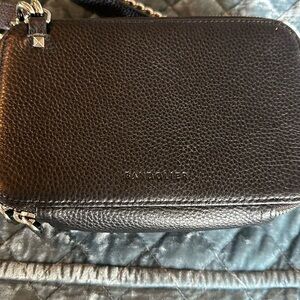 Bandolier leather crossbody bag